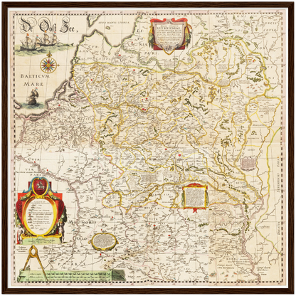 Historical city map  Test product horizontal 3 sizes