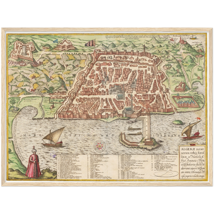 Historical city map  Test product horizontal 3 sizes