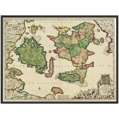 Historical city map  Test product horizontal 3 sizes