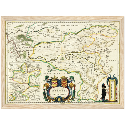 Historical city map  Test product horizontal 3 sizes