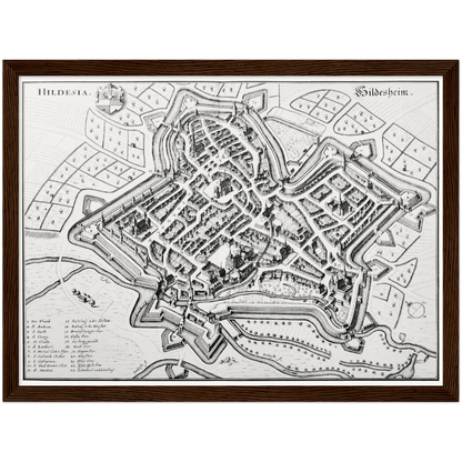 Historical city map  Test product horizontal 3 sizes