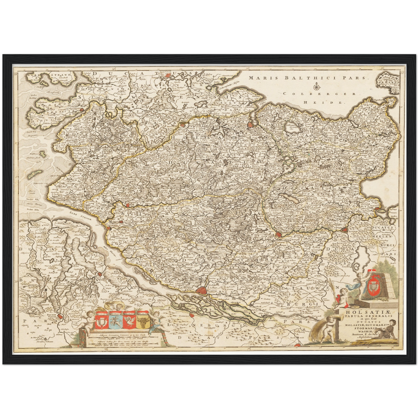 Historical city map  Test product horizontal 3 sizes