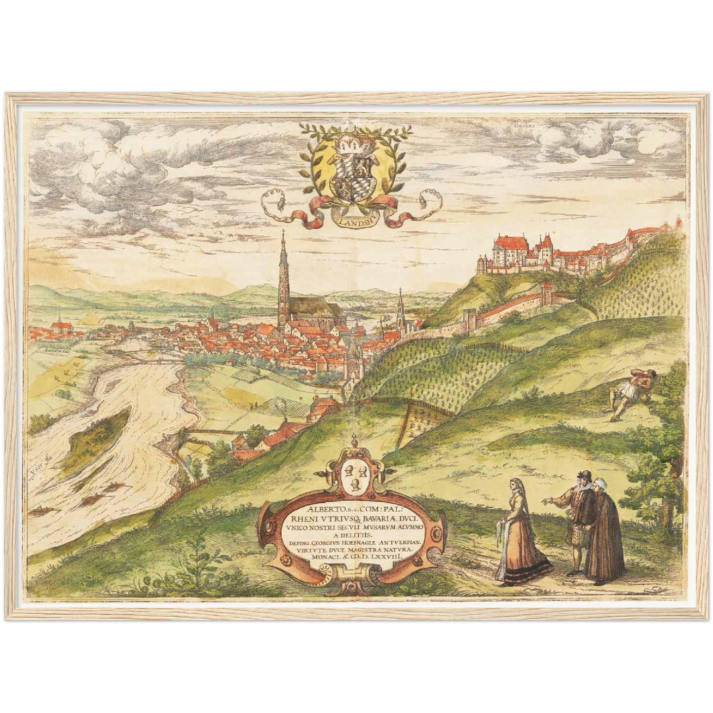 Historical city map  Test product horizontal 3 sizes