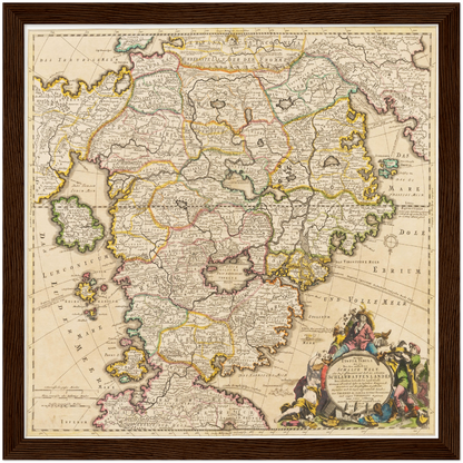 Historical city map  Test product horizontal 3 sizes