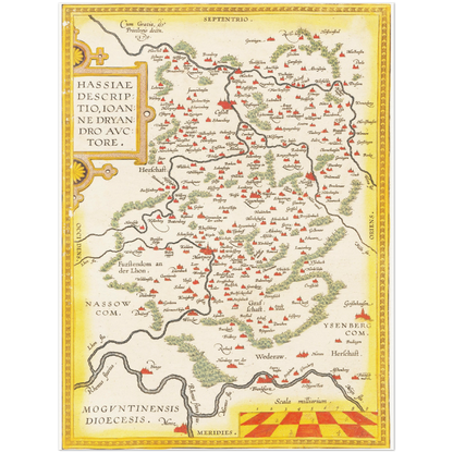 Historical city map  Test product horizontal 3 sizes