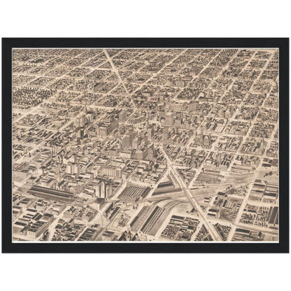 Historical city map  Test product horizontal 3 sizes