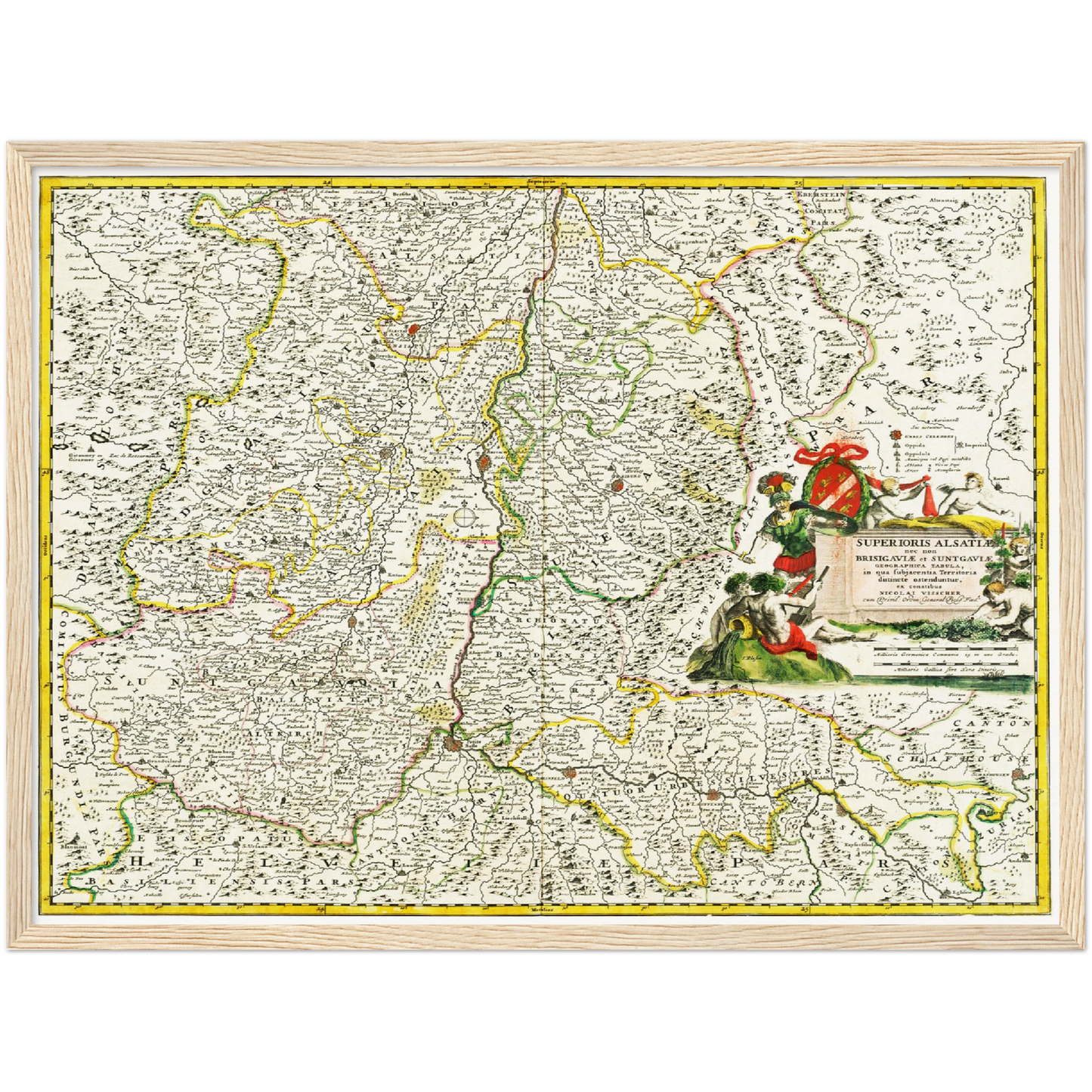 Historical city map  Test product horizontal 3 sizes