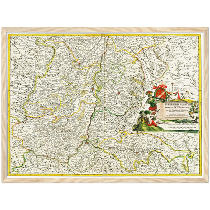 Historical city map  Test product horizontal 3 sizes