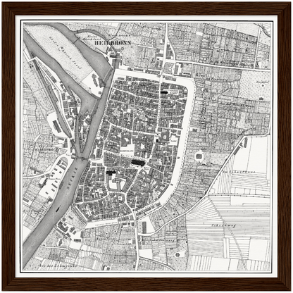 Historischer Stadtplan Heilbronn um 1834