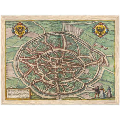 Historical city map  Test product horizontal 3 sizes