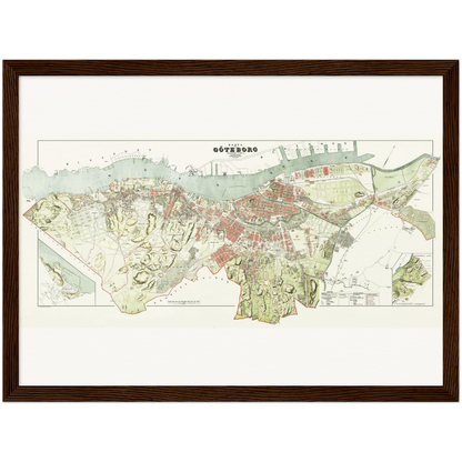 Historical city map  Test product horizontal 3 sizes