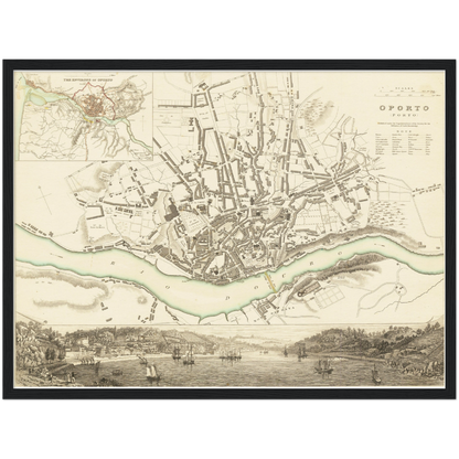 Historical city map  Test product horizontal 3 sizes