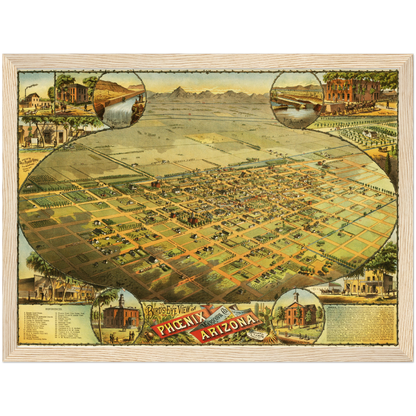 Historical city map  Test product horizontal 3 sizes