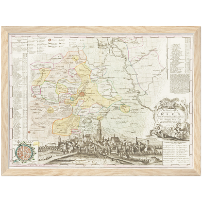 Historical city map  Test product horizontal 3 sizes