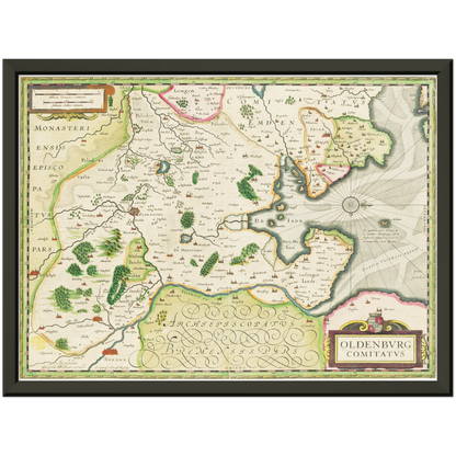 Historical city map  Test product horizontal 3 sizes