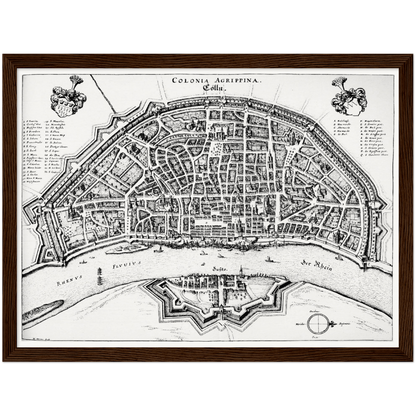 Historical city map  Test product horizontal 3 sizes