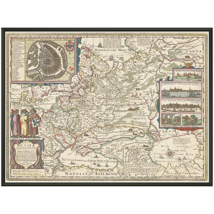 Historical city map  Test product horizontal 3 sizes