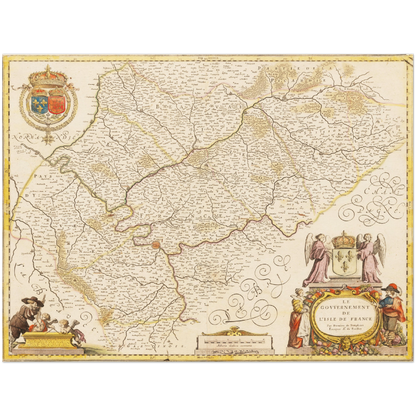 Historical city map  Test product horizontal 3 sizes