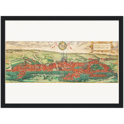 Historical city map  Test product horizontal 3 sizes