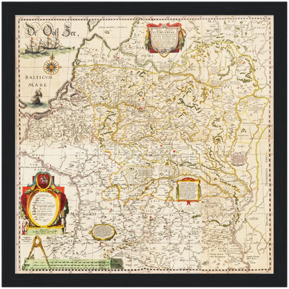 Historical city map  Test product horizontal 3 sizes