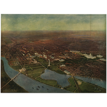 Historical city map  Test product horizontal 3 sizes