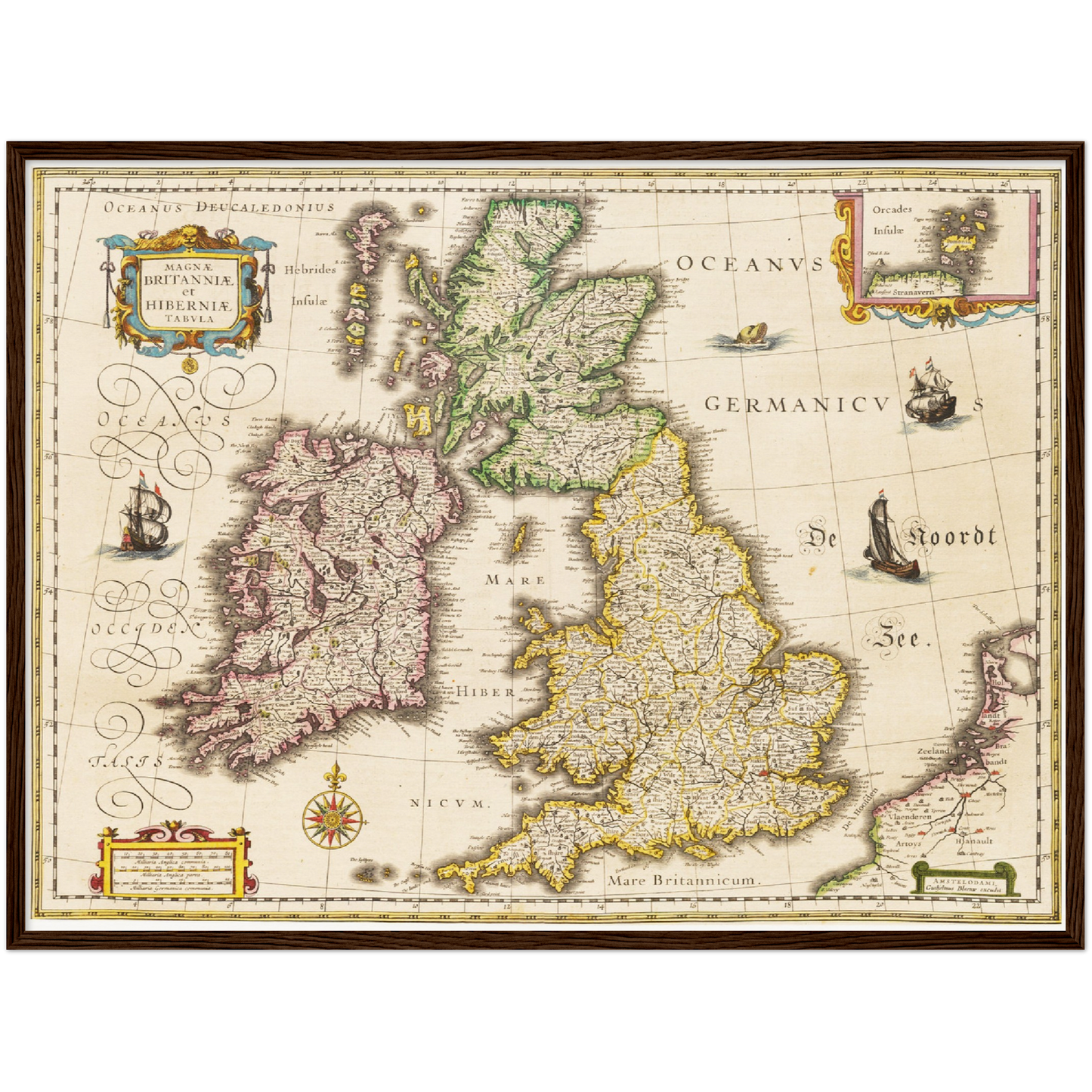 Historical city map  Test product horizontal 3 sizes