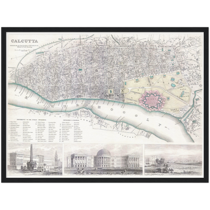 Historical city map  Test product horizontal 3 sizes