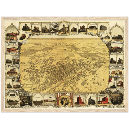 Historical city map  Test product horizontal 3 sizes
