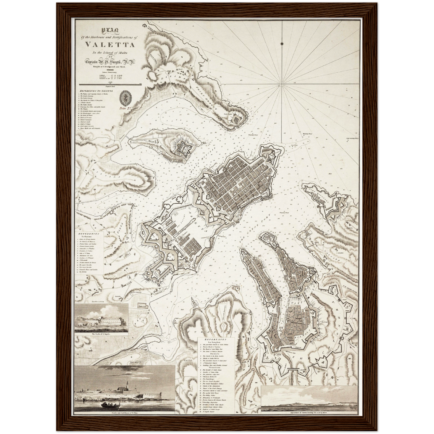 Historical city map  Test product horizontal 3 sizes