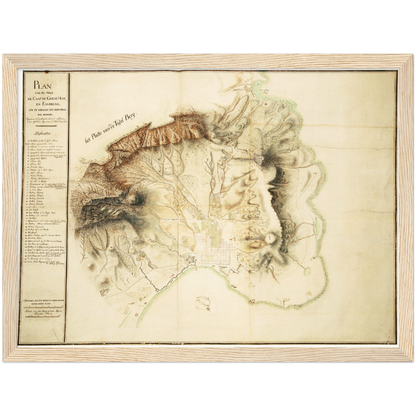 Historical city map  Test product horizontal 3 sizes