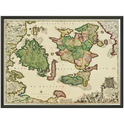 Historical city map  Test product horizontal 3 sizes