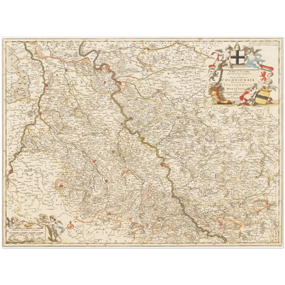 Historical city map  Test product horizontal 3 sizes