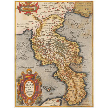 Historical city map  Test product horizontal 3 sizes