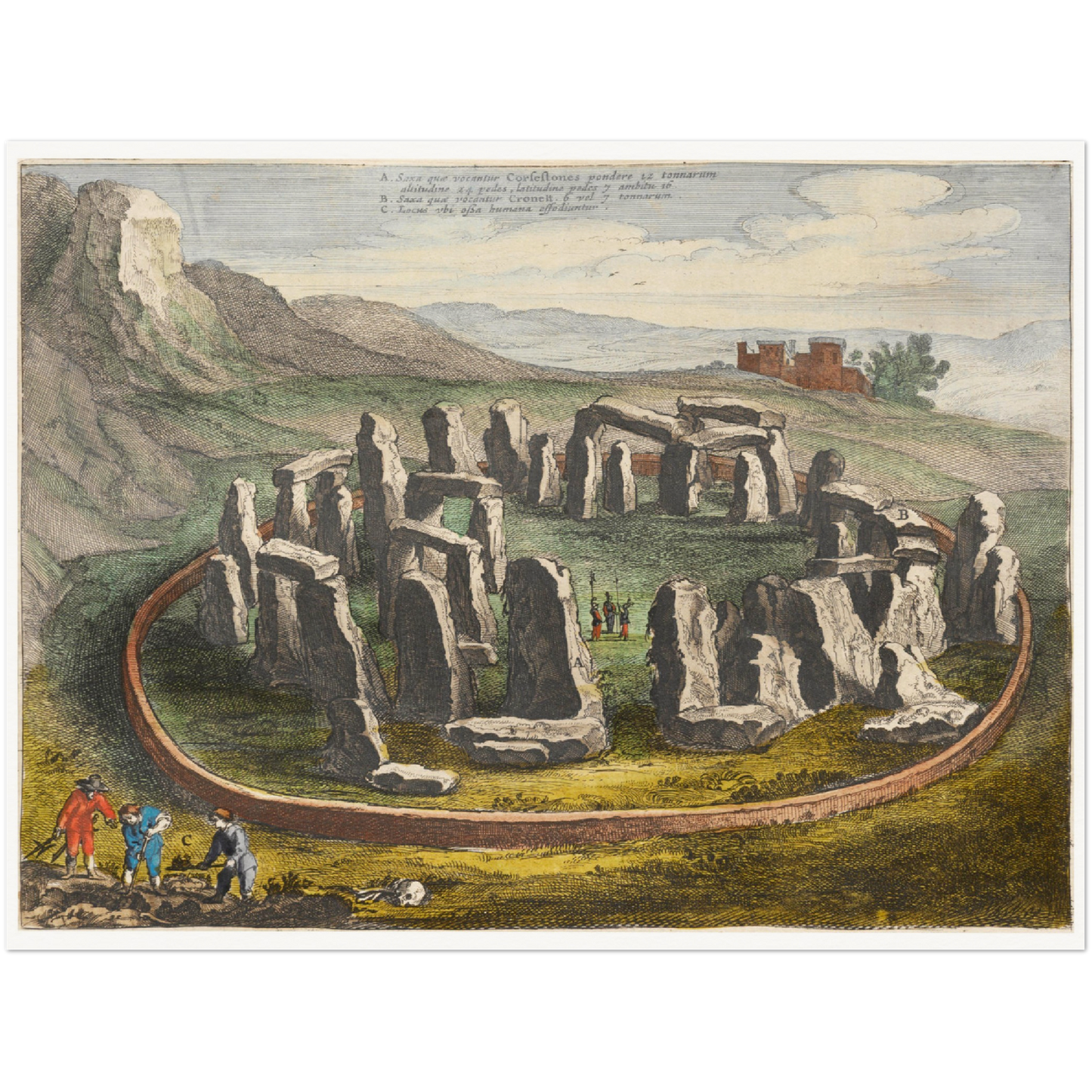 Historical city map  Test product horizontal 3 sizes