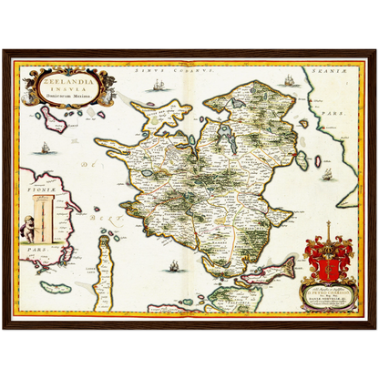 Historical city map  Test product horizontal 3 sizes