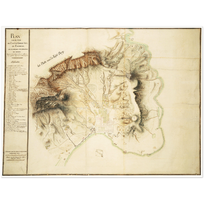 Historical city map  Test product horizontal 3 sizes