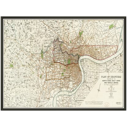 Historical city map  Test product horizontal 3 sizes