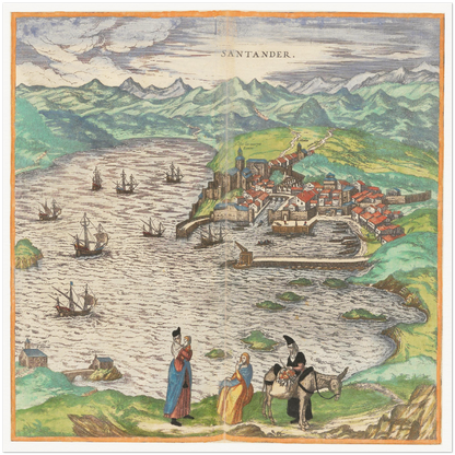 Historical city map  Test product horizontal 3 sizes