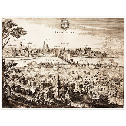 Historical city map  Test product horizontal 3 sizes
