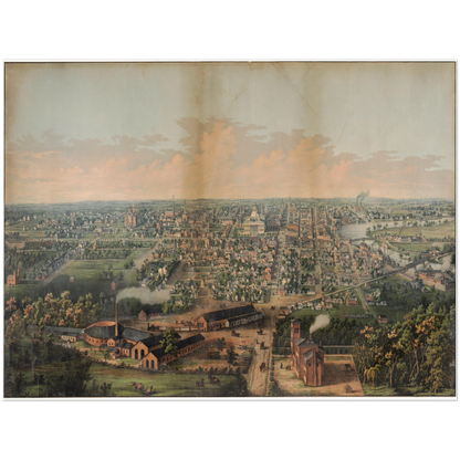 Historical city map  Test product horizontal 3 sizes