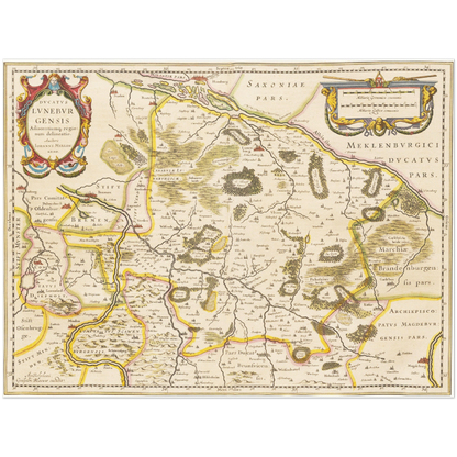 Historical city map  Test product horizontal 3 sizes