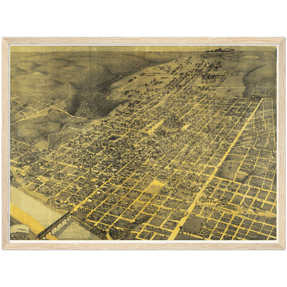 Historical city map  Test product horizontal 3 sizes