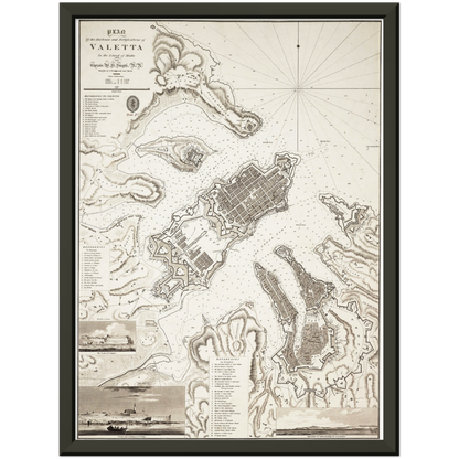 Historical city map  Test product horizontal 3 sizes