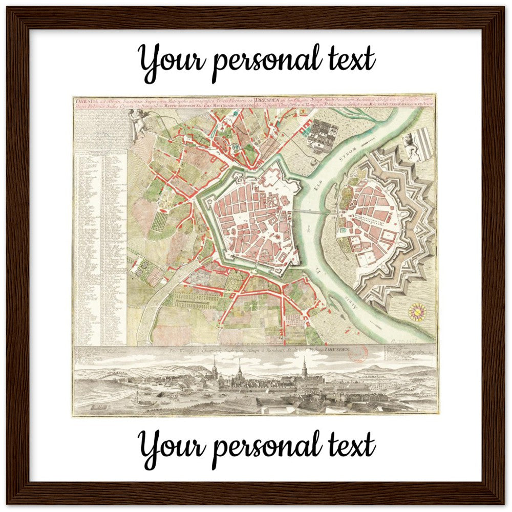 Personalisierte historische deutsche Stadtansichten