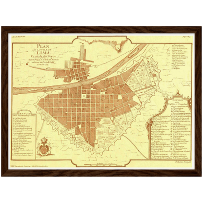 Historical city map  Test product horizontal 3 sizes