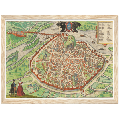 Historical city map  Test product horizontal 3 sizes
