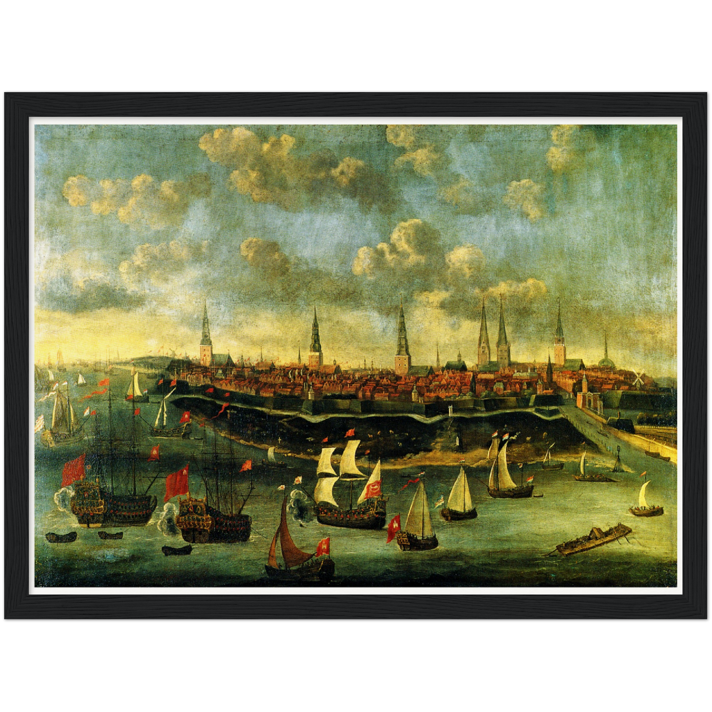 Historische Ansicht Hamburg um 1680