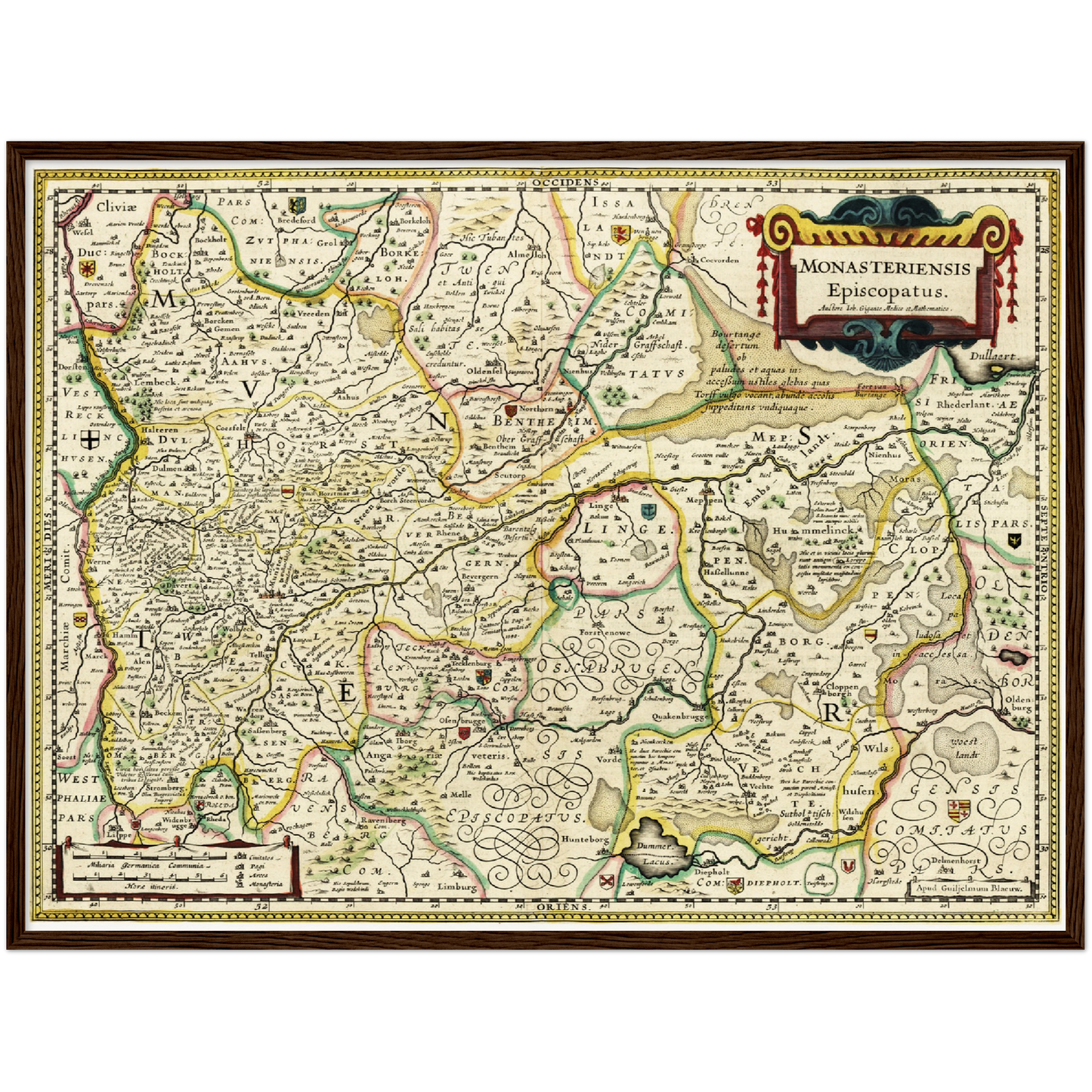 Historical city map  Test product horizontal 3 sizes