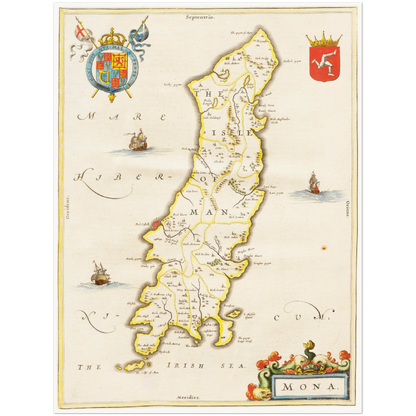 Historical city map  Test product horizontal 3 sizes