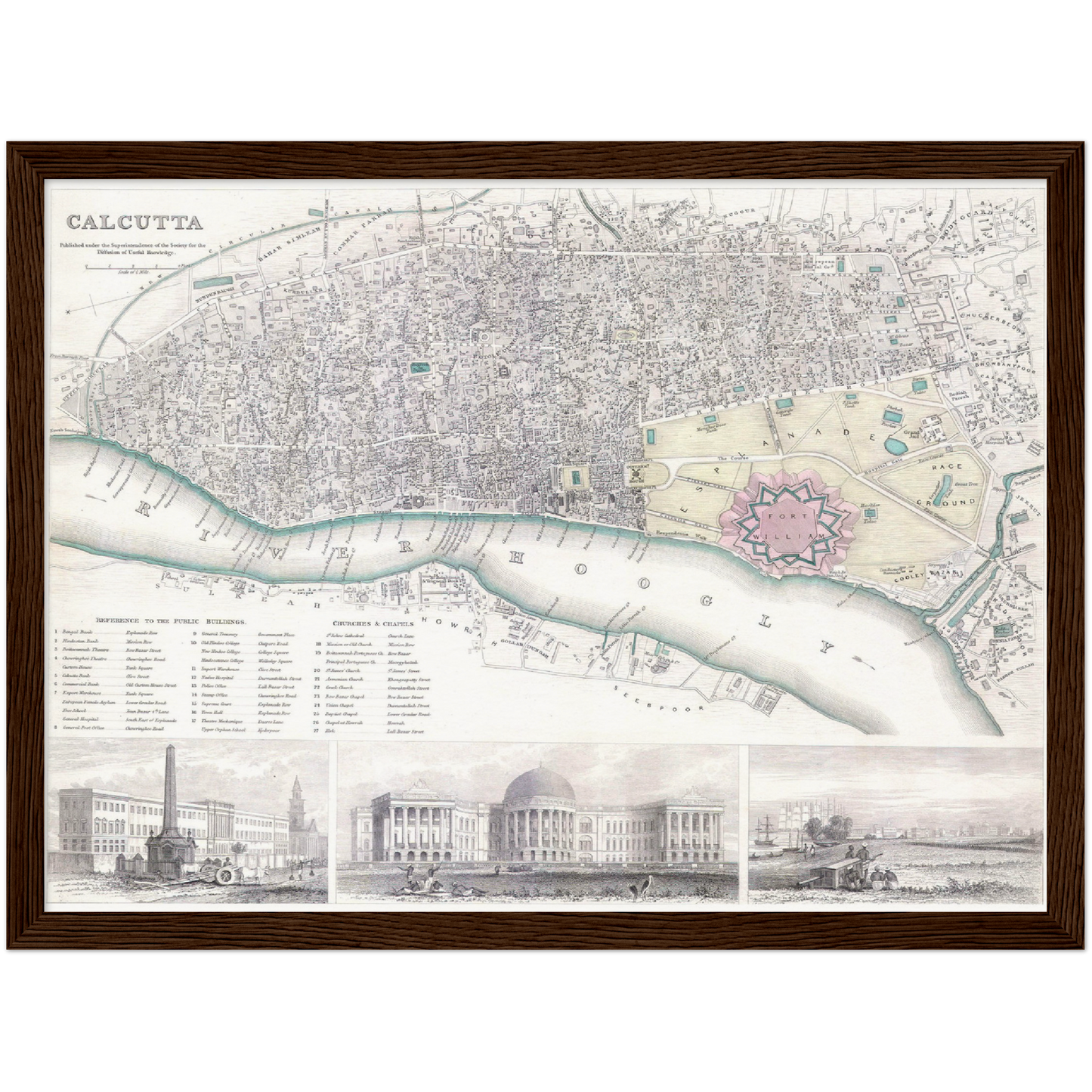 Historical city map  Test product horizontal 3 sizes